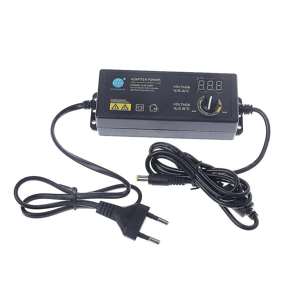 Verstellbarer Netzadapter Mit Display, Ac 100–240 V Auf Dc 3,8–37 V, Eu-stecker