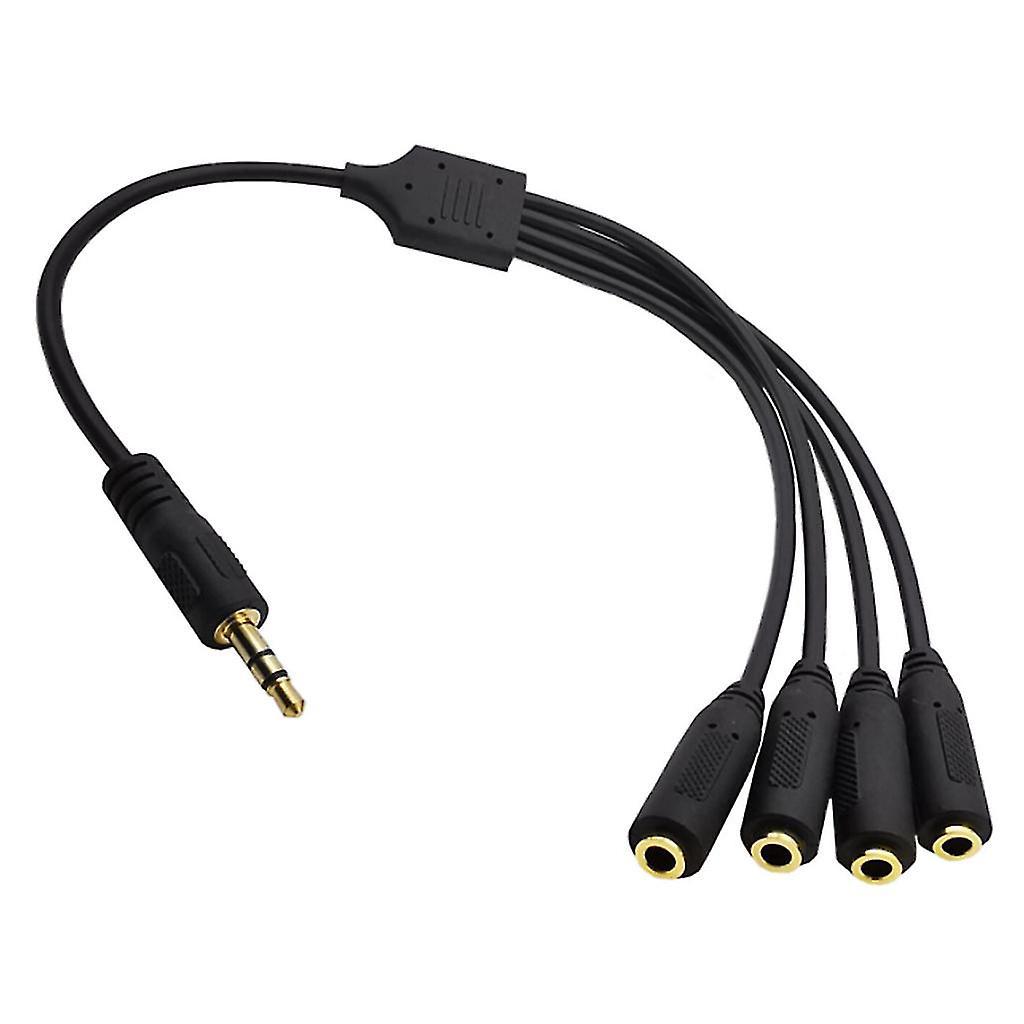 3,5-mm-audiokabel, Dc 3,5-mm-stereo-stecker, Aufgeteilt In 4 Dc 3,5-mm-stereo-buchsen