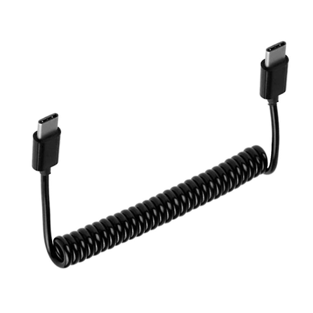 Feder-usb-3.1-kabel, Einziehbarer Typ-c-zu-typ-c-lade- Und Datenkabeladapter