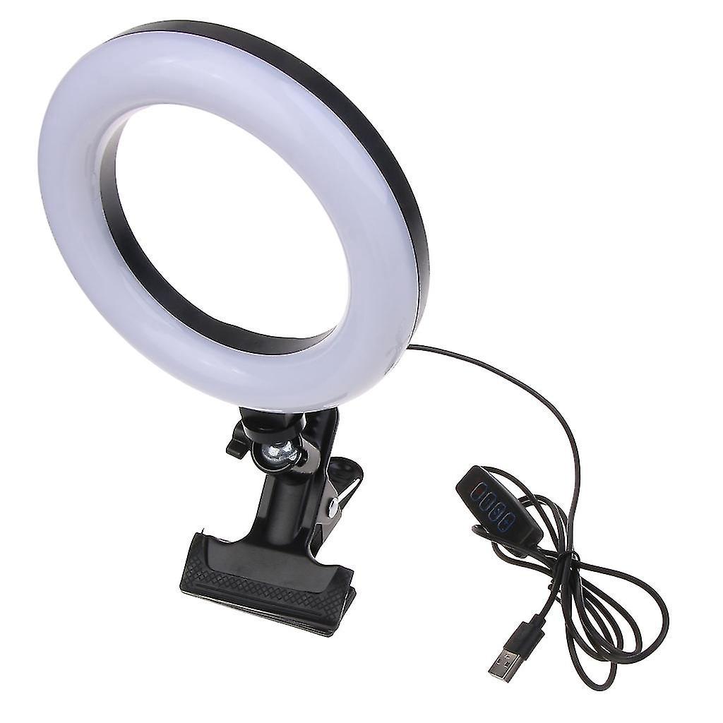 Ringlicht Mit Clip Für Remote-arbeit, Live-streaming, Lernen, Laptop-video