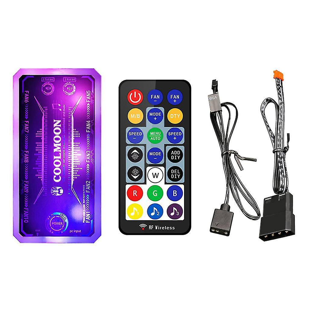 Coolmoon Rgb-lüfter-musiksteuerung Pc-gehäuse-lüfter-hub (leise)