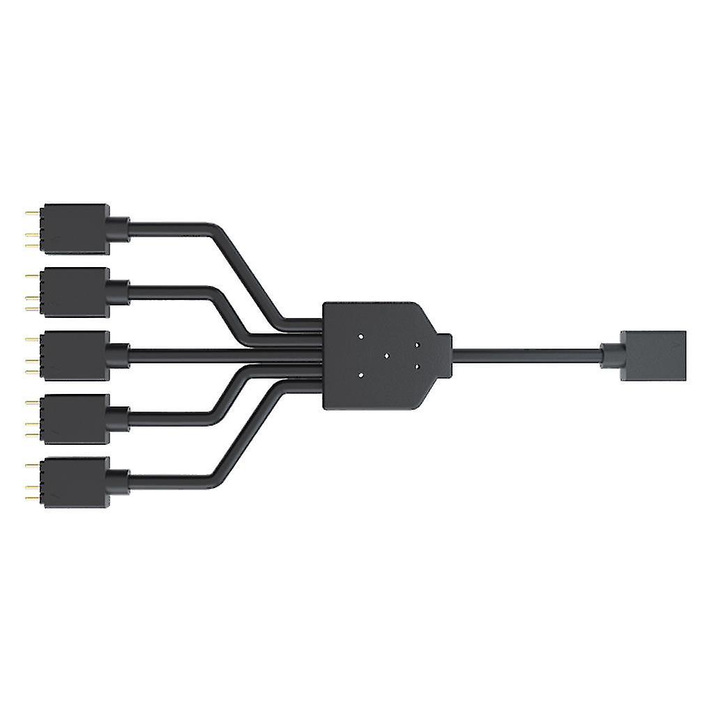 Argb 1 Auf 5 3-pin 5v Flexibles Rgb-lüfteradapterkabel Computer Für Gehäuseanschluss-splitter Zubehör Für Msi