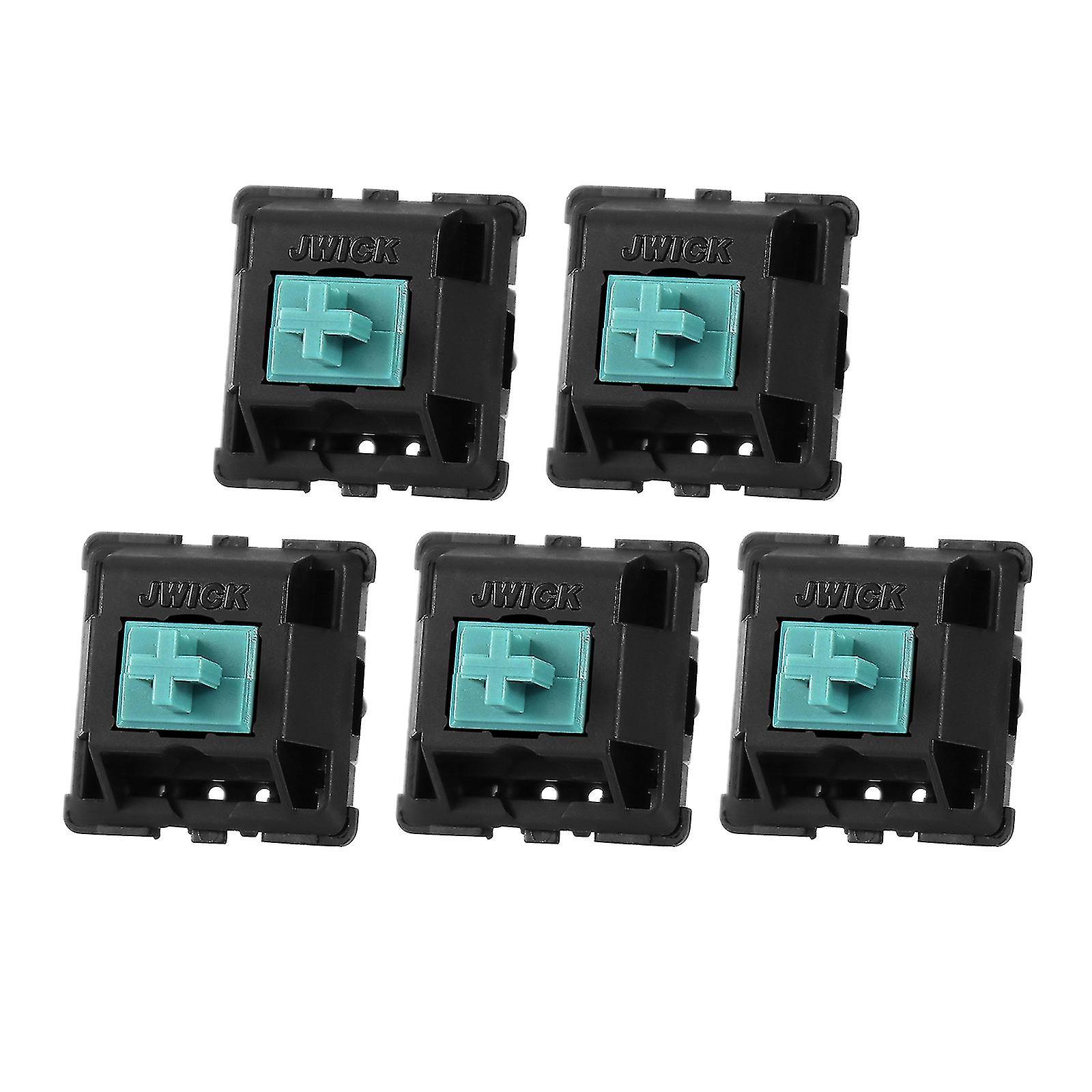 5 Stück Lineare Schalter Jwick Nylon T1 5-polig 67g Blauer Schalter Vergoldete Feder