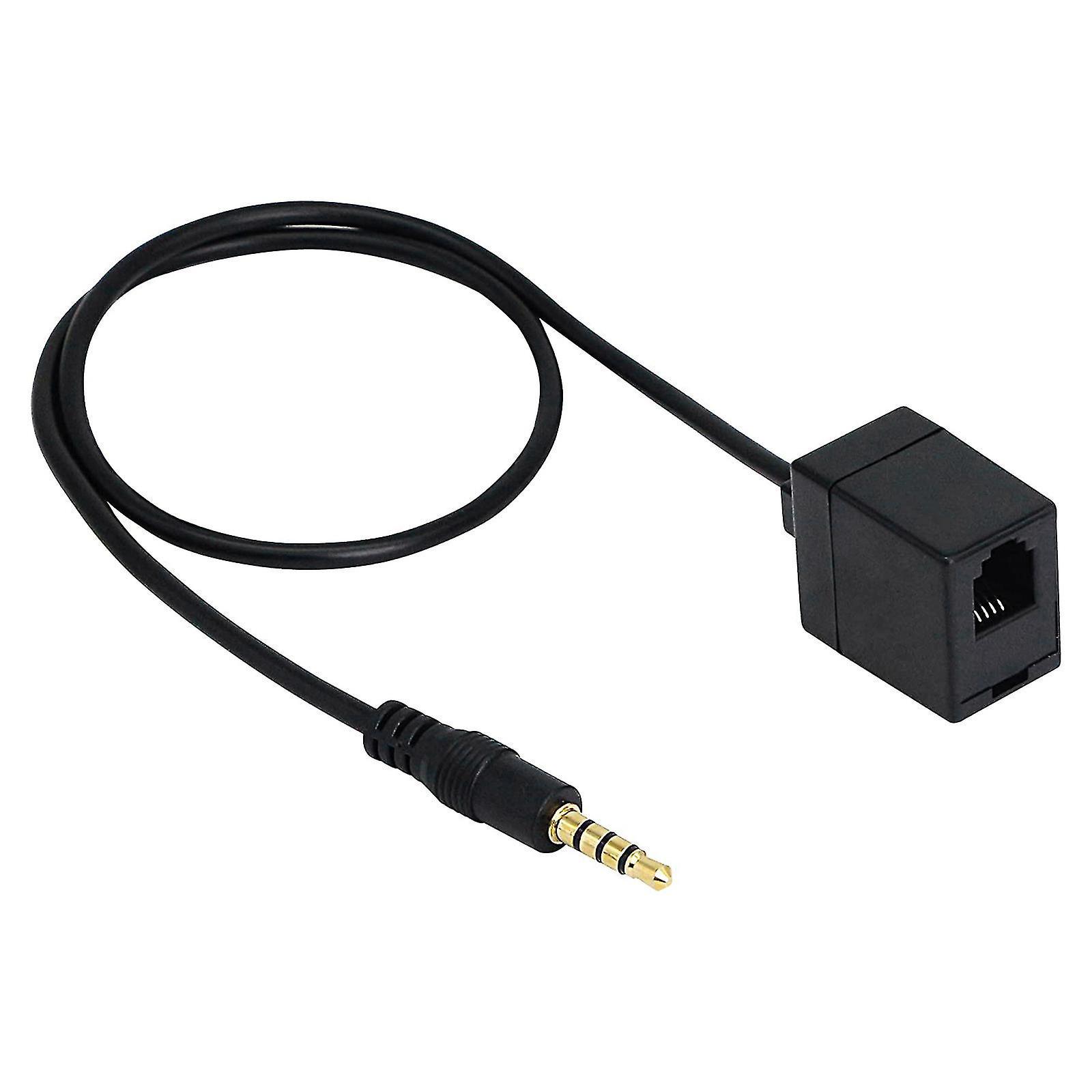 Verlängerungskabel 3,5 Mm Trrs-stecker Auf Rj9 4p4c-buchse Telefonleitungsadapter