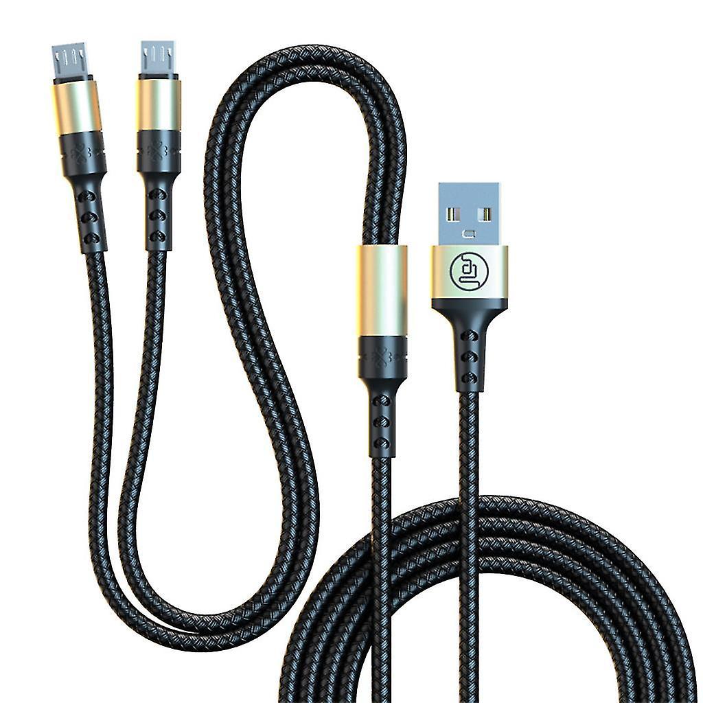 Zwei-in-eins-micro-usb-ladekabel Mit Ladefunktion Für Smartphones/tablets (150 Cm)
