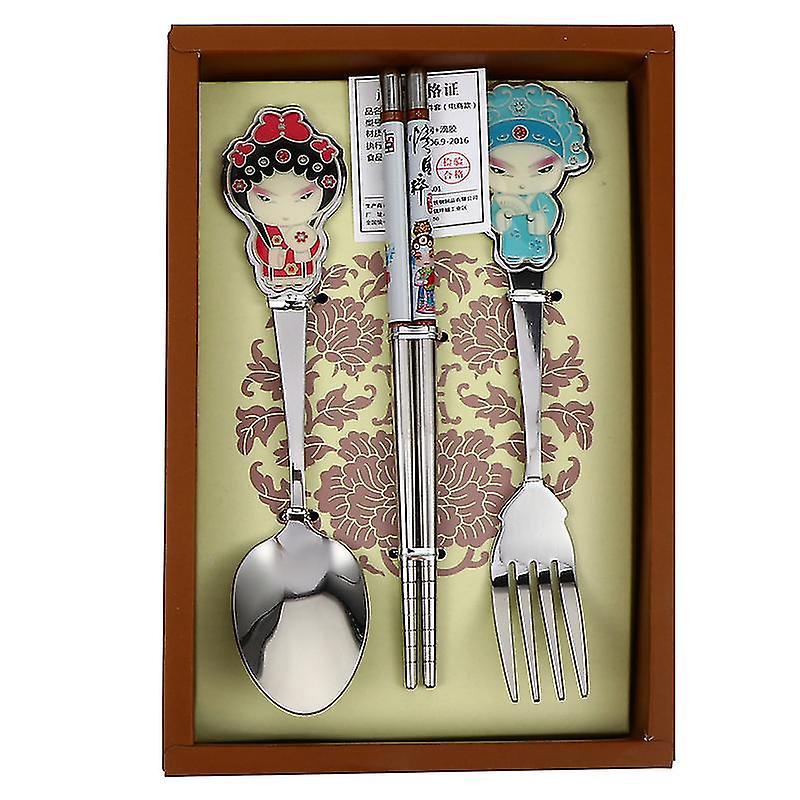 1 Set Essstäbchen Und Löffel Im Chinesischen Stil