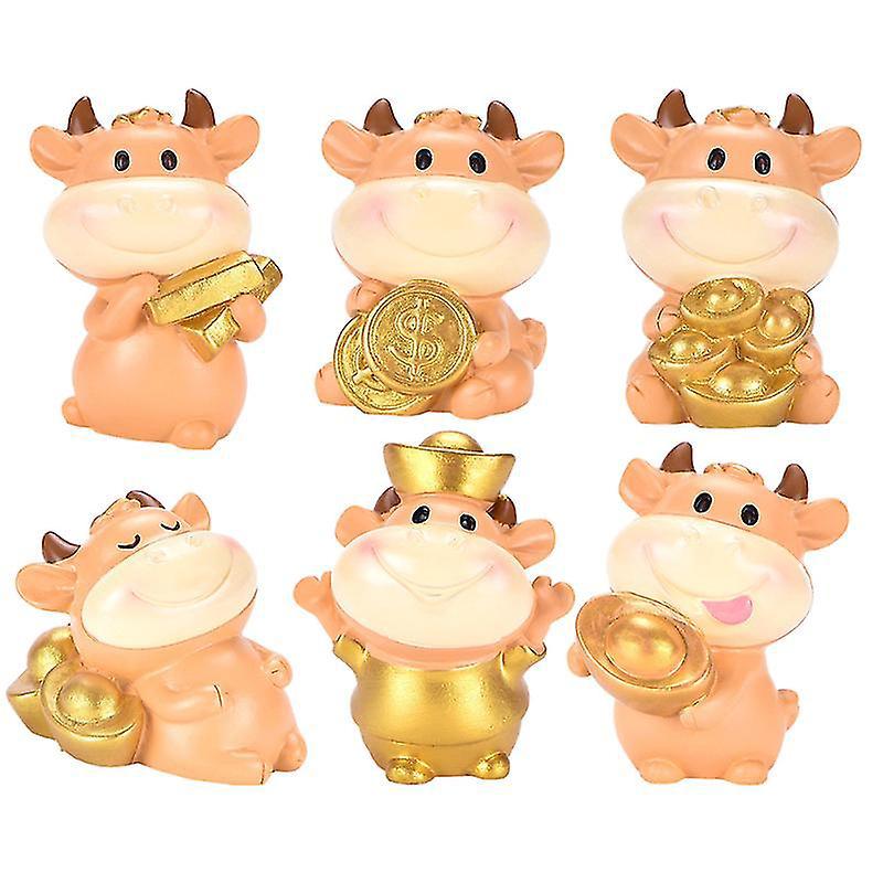 6-teiliges Set Ochsenornamente