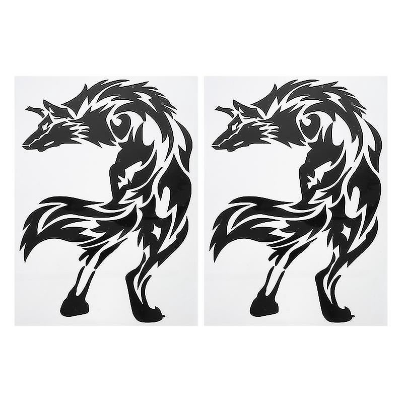 2 Stück Wolfstotem-aufkleber
