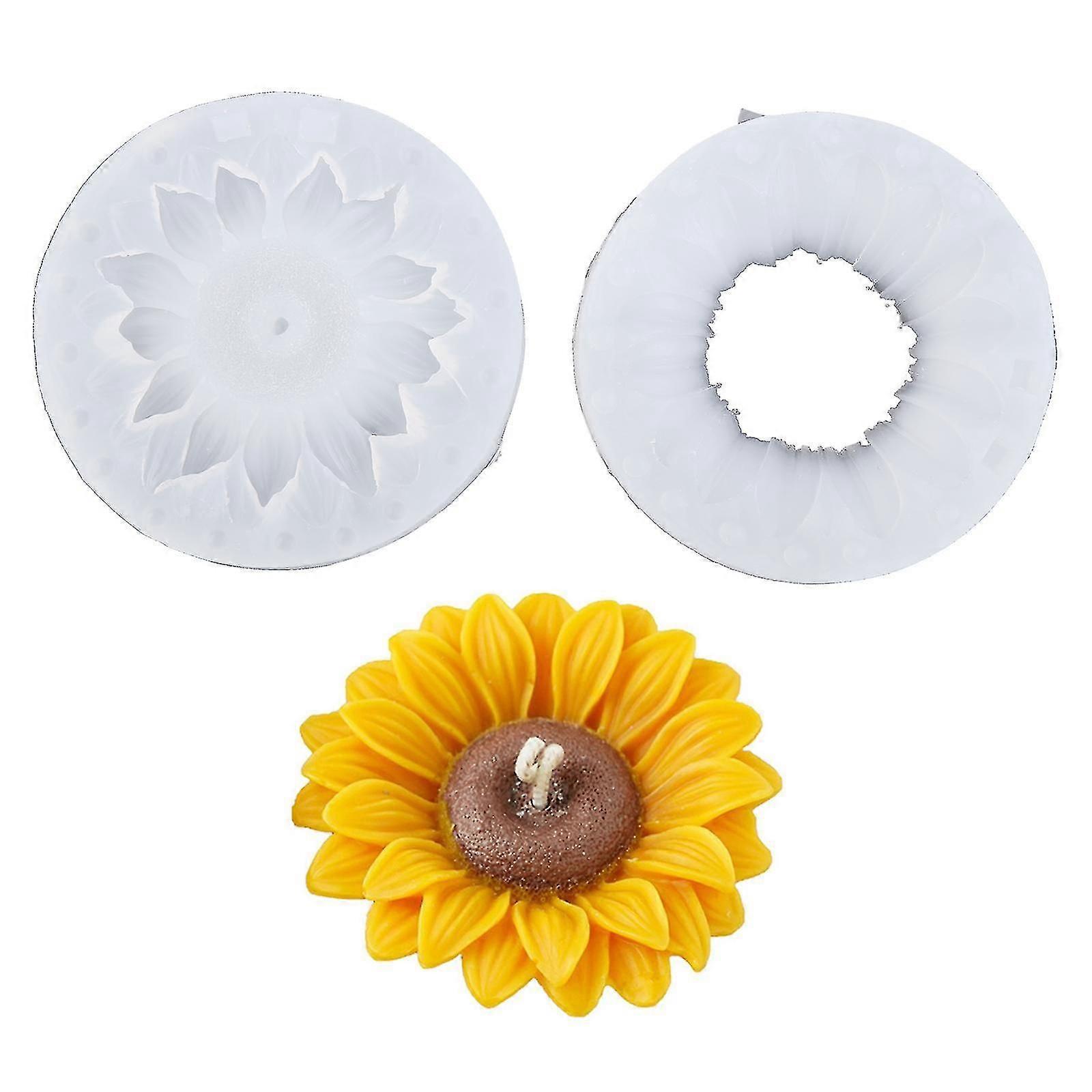 Silikon-kerzenformen, Seifenformen, Sonnenblumenform, Backzubehör, Backhelfer
