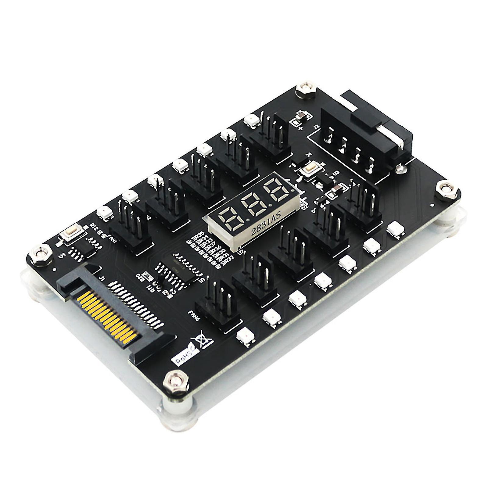 3/4-poliger Pwm-lüfter-12v-netzteil-1-zu-10-splitter-10-wege-verlängerungsverteiler