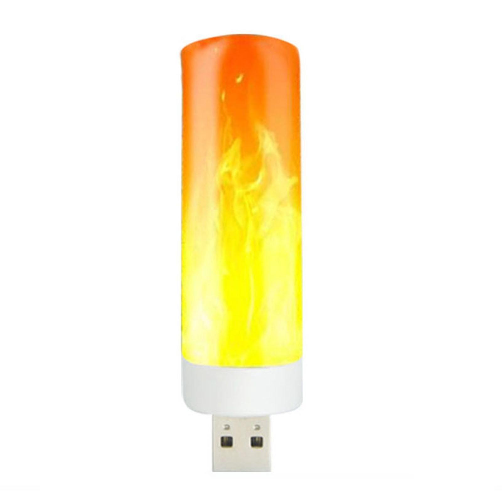 Dynamische Led-tischlampe Mit Flammenmuster, Kerzenlicht Für Badezimmer Und Wohnzimmer