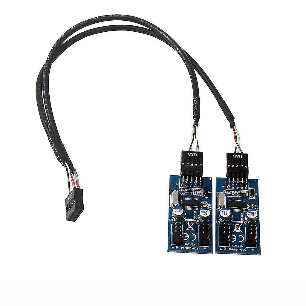 Usb 9-pin Erweiterungskarte Stecker 1 Auf 2/4 Buchse Verlängerungskabel Adapterplatine