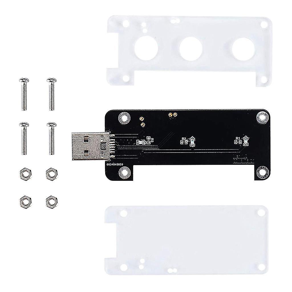 Für Raspberry Pi Zero Für W Usb-erweiterungsplatine Usb-a-zusatzkarte Mit Acrylglas