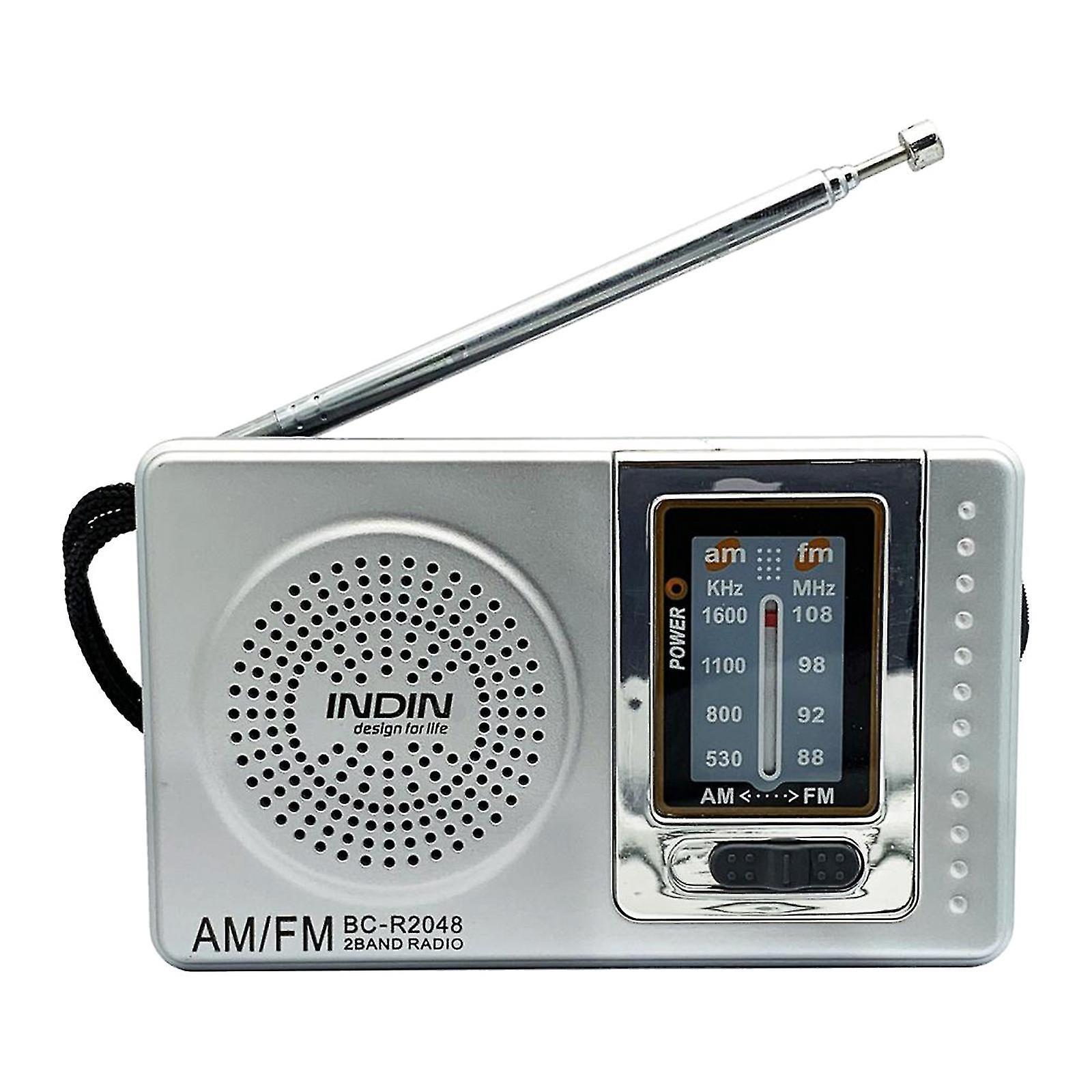 R2048 Tragbares Mini-radio Im Taschenformat Mit 2 Bändern Und 0,5-watt-lautsprecher Für Optimalen Klang