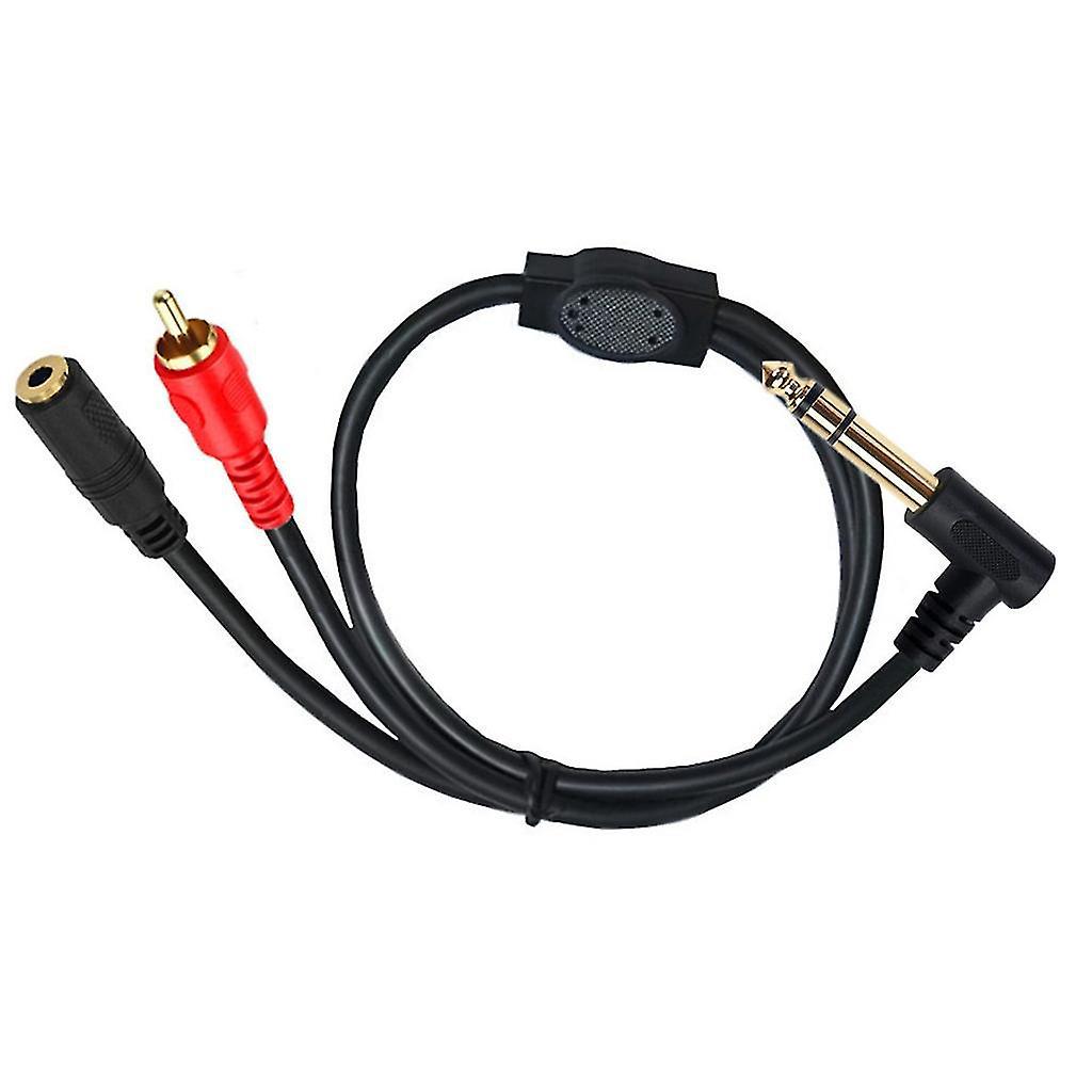 3,5-mm-buchse Auf 6,35-mm-stecker 90°-winkeladapter (rca-stecker)