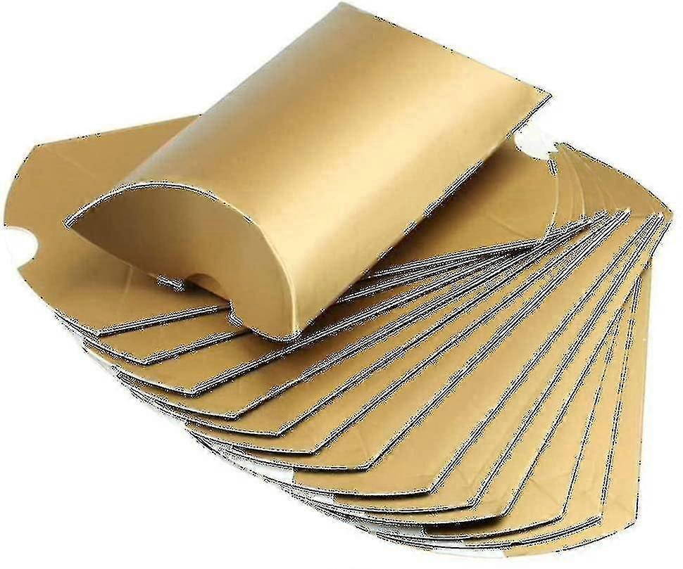 100er-packung Kreative Kissenboxen Für Hochzeiten, Süßigkeiten-geschenkboxen-gold