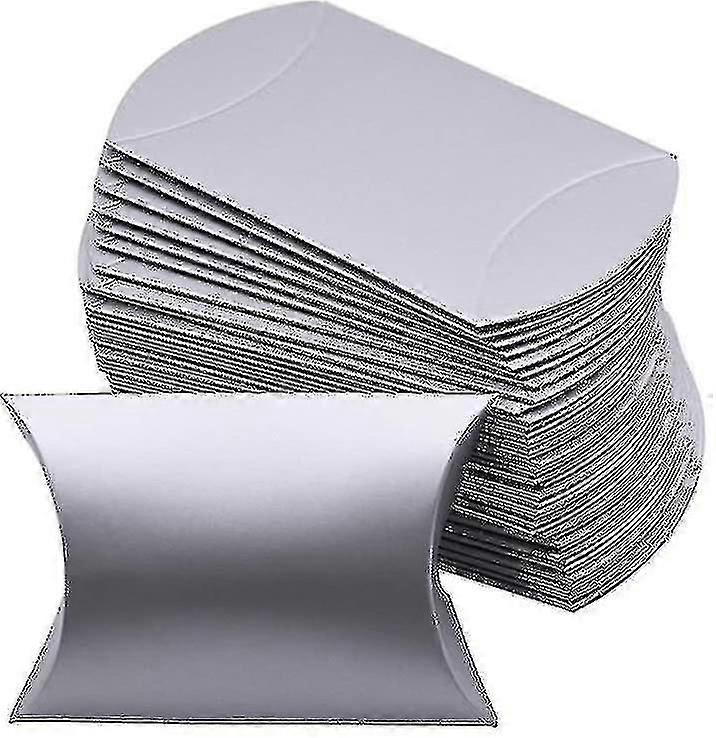 100er-packung Kreative Kissenboxen Für Hochzeiten, Süßigkeiten-geschenkboxen-silver