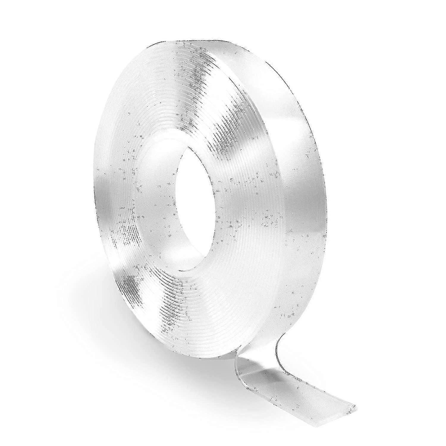 Doppelseitiges Klebeband, Extra Stark (3 M), Vielseitig Einsetzbares, Ablösbares Montageklebeband Mit Haftkraft, Abwaschbar, Stark Haftend, Transparentes Klebeband