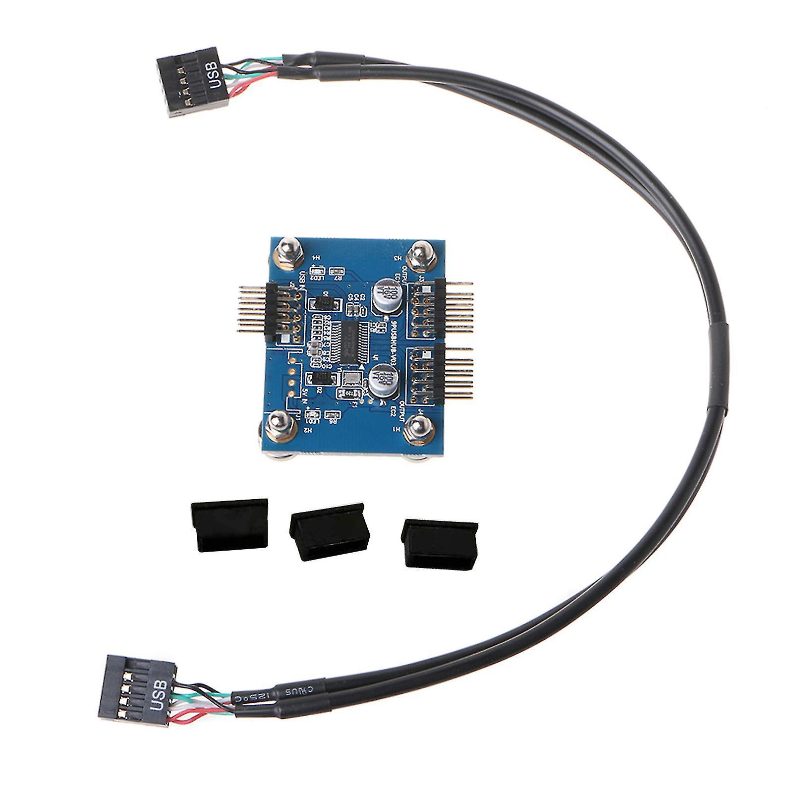 Usb 9-pin-header-hub (stecker 1 Auf Buchse 2/4) Usb 2.0 Splitter-verlängerungskabel