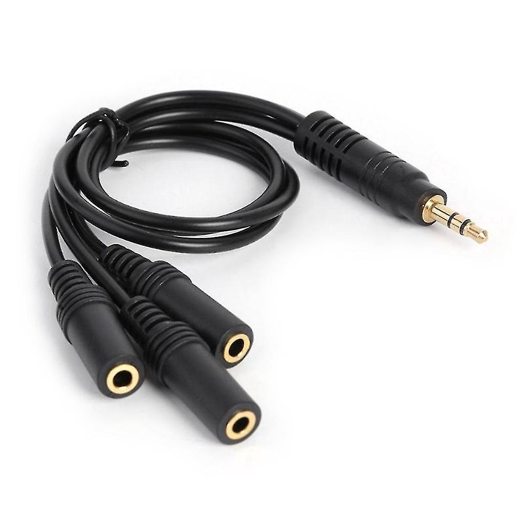 Stereo-3,5-mm-3-port-mikrofon-splitter, Vergoldeter Pvc-adapter