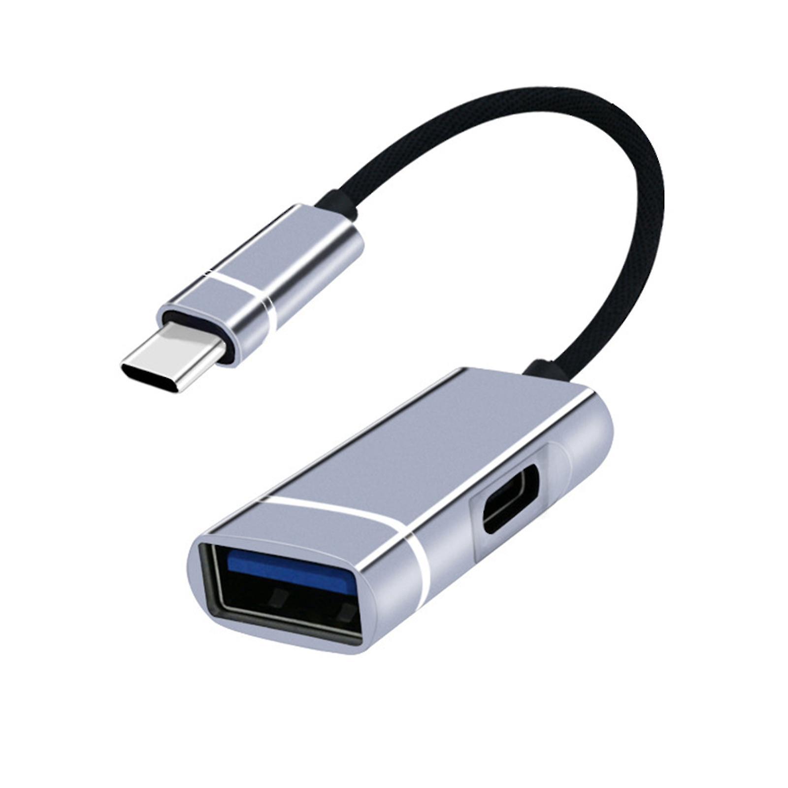 Usb-hub Typ-c Auf 2-port-splitter-dockingstation High Speed Auf Usb 3.0 + Pd