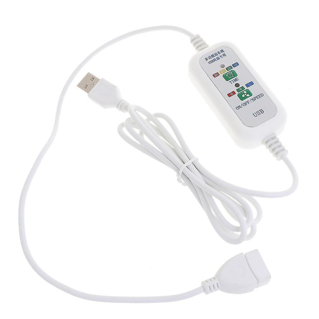 5v Usb-verlängerungskabel Mit 3 Geschwindigkeitsstufen Für Usb-deckenventilatoren Und Usb-led-tischlampen