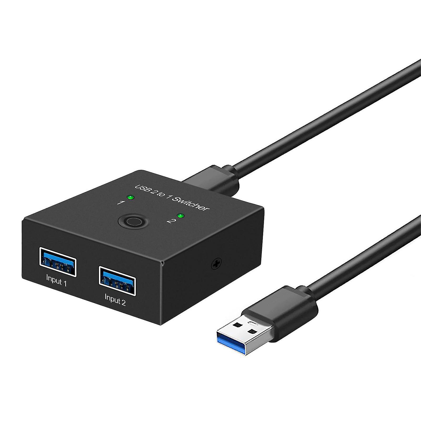 Usb-c-hub Für Usb-stick/pc/laptop, 2-port-usb-3.0-splitter, 5 Gbit/s, Superportabel