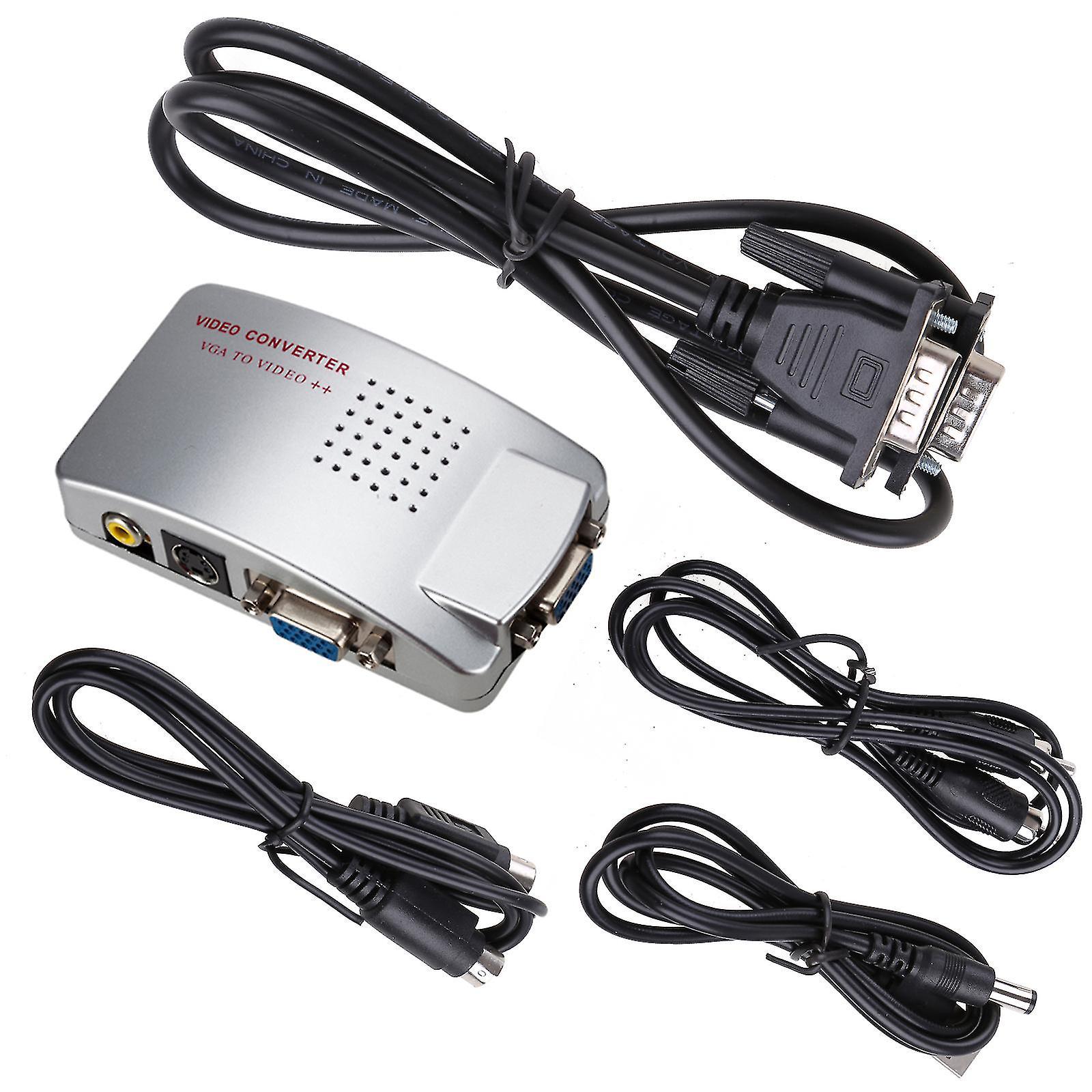 Signalkonverter-video-umschaltbox Composite Ntsc Pal Vga Zu Tv Av Rca-adapter