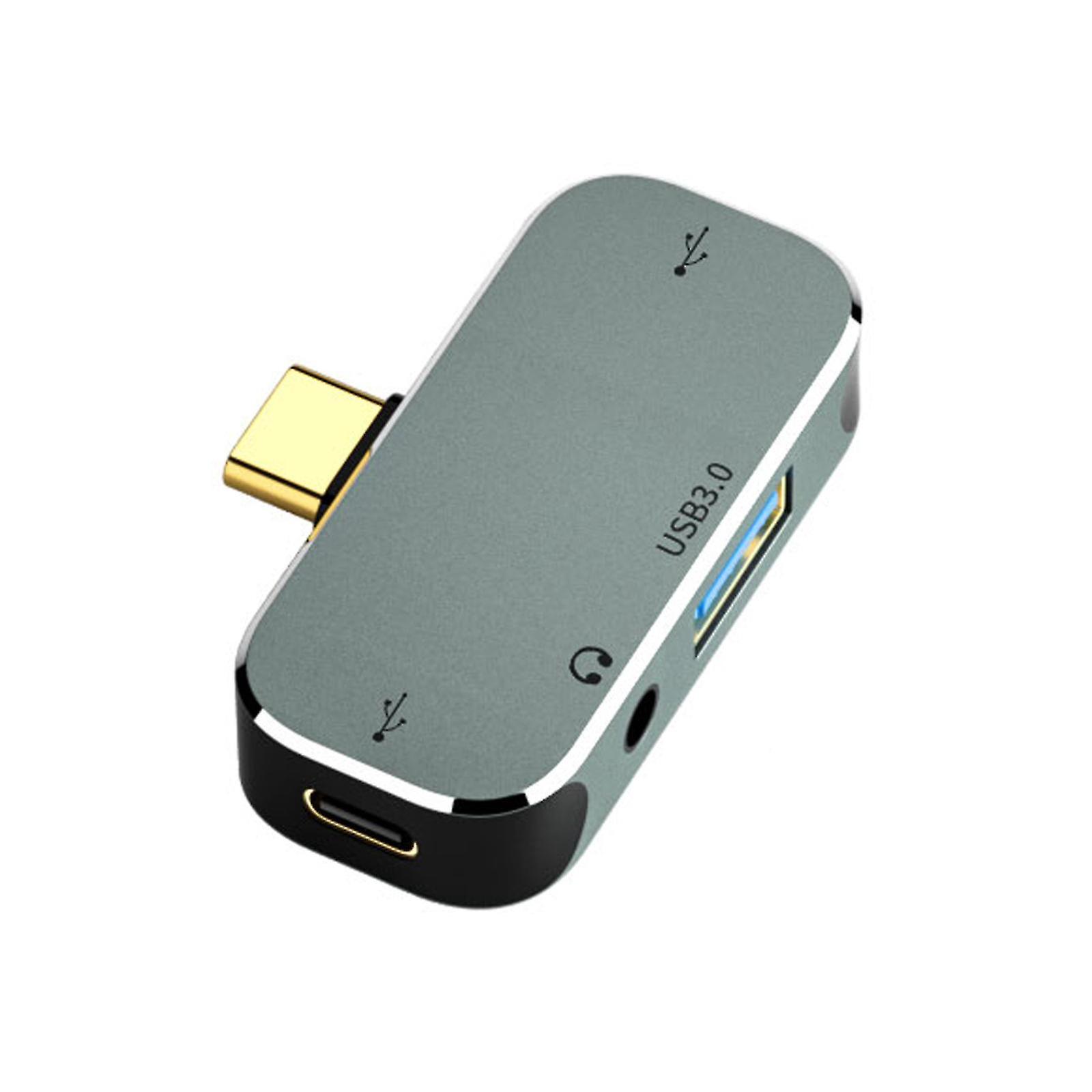 Usb-c-hub Mit 4 Externen Ports (usb 3.0, 2.0, 3,5-mm-klinke) Für Windows