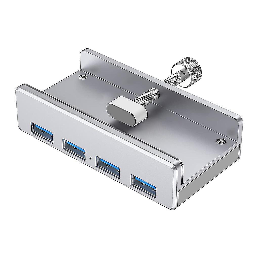 Ultraportabler Mh4pu Laptop-hub Mit Schnallenklemme, Usb 3.0 Und 1 M Langem Usb-datenkabel