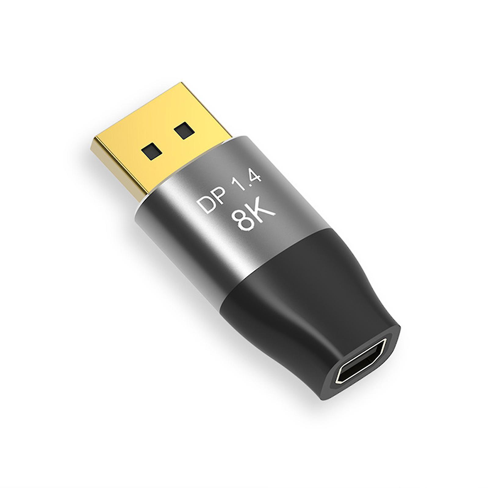 Dp1.4-stecker Auf Mini-dp-buchse-adapter Für Heimkino, Spiele Und Unterhaltung