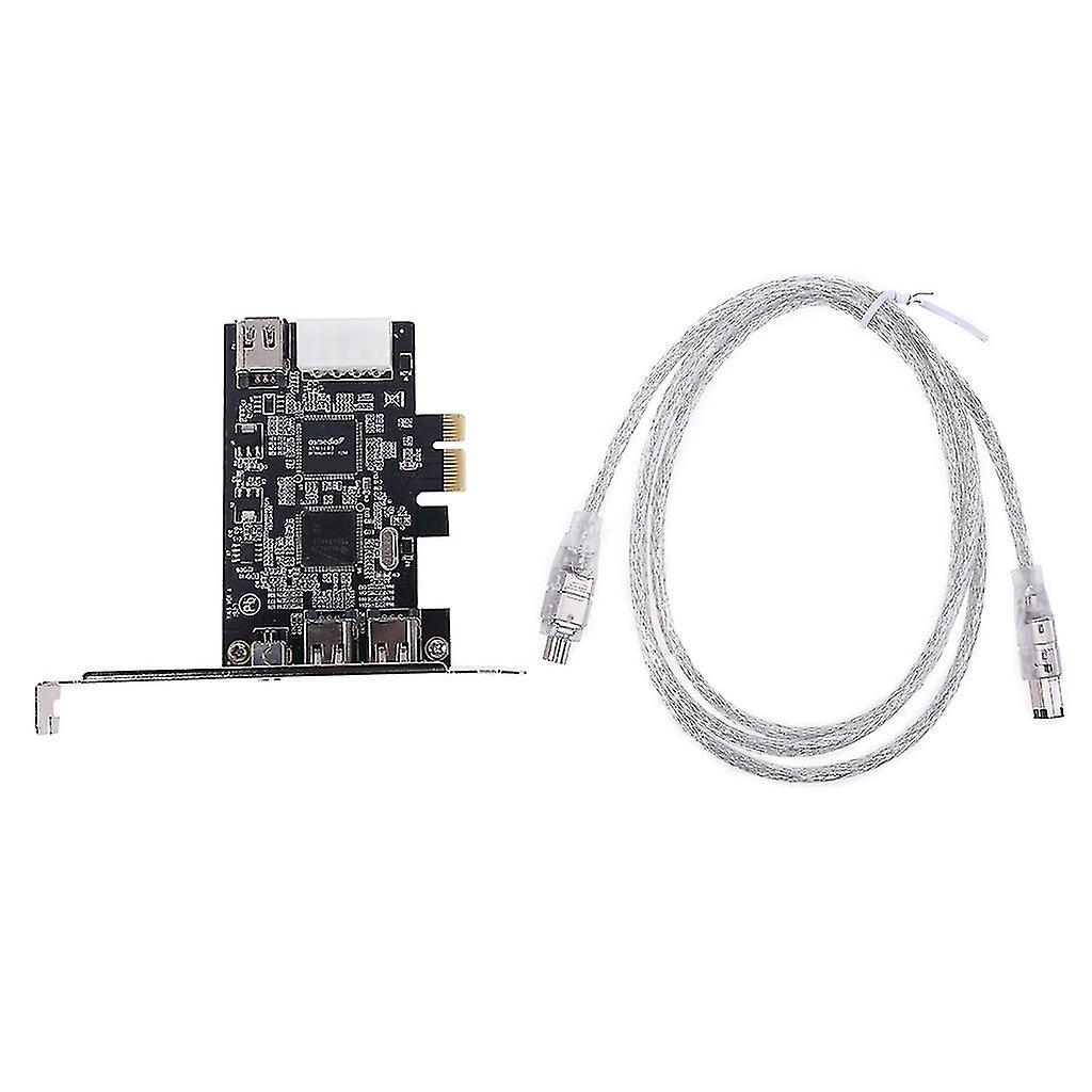 Pcie 3-port Firewire-kabel-erweiterungskarte Pci Für Express 1394b & 1394a Ti Xio2213b Chipsatzadapter Für Desktop-pc