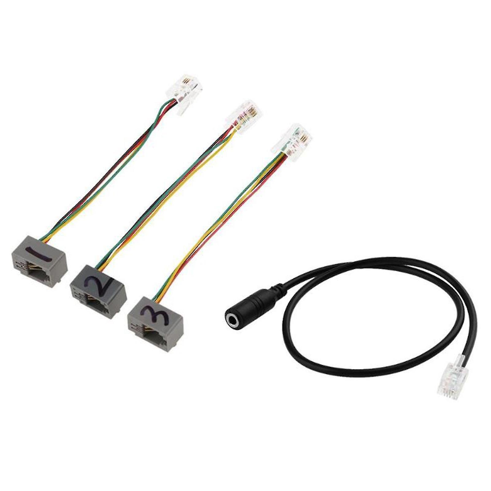 4p4c Rj9 Auf 3,5-mm-klinkenstecker Auf Klinkenbuchse Smartphone-headset-kabel Für Avayacisco
