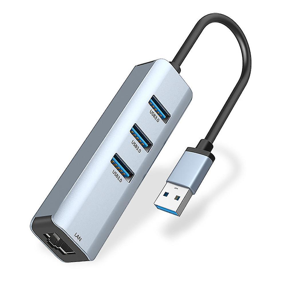 Usb-hub 3.0, 3-port-usb-hub Auf Rj45-hub-netzwerkkarte Für Notebooks Und Tablets