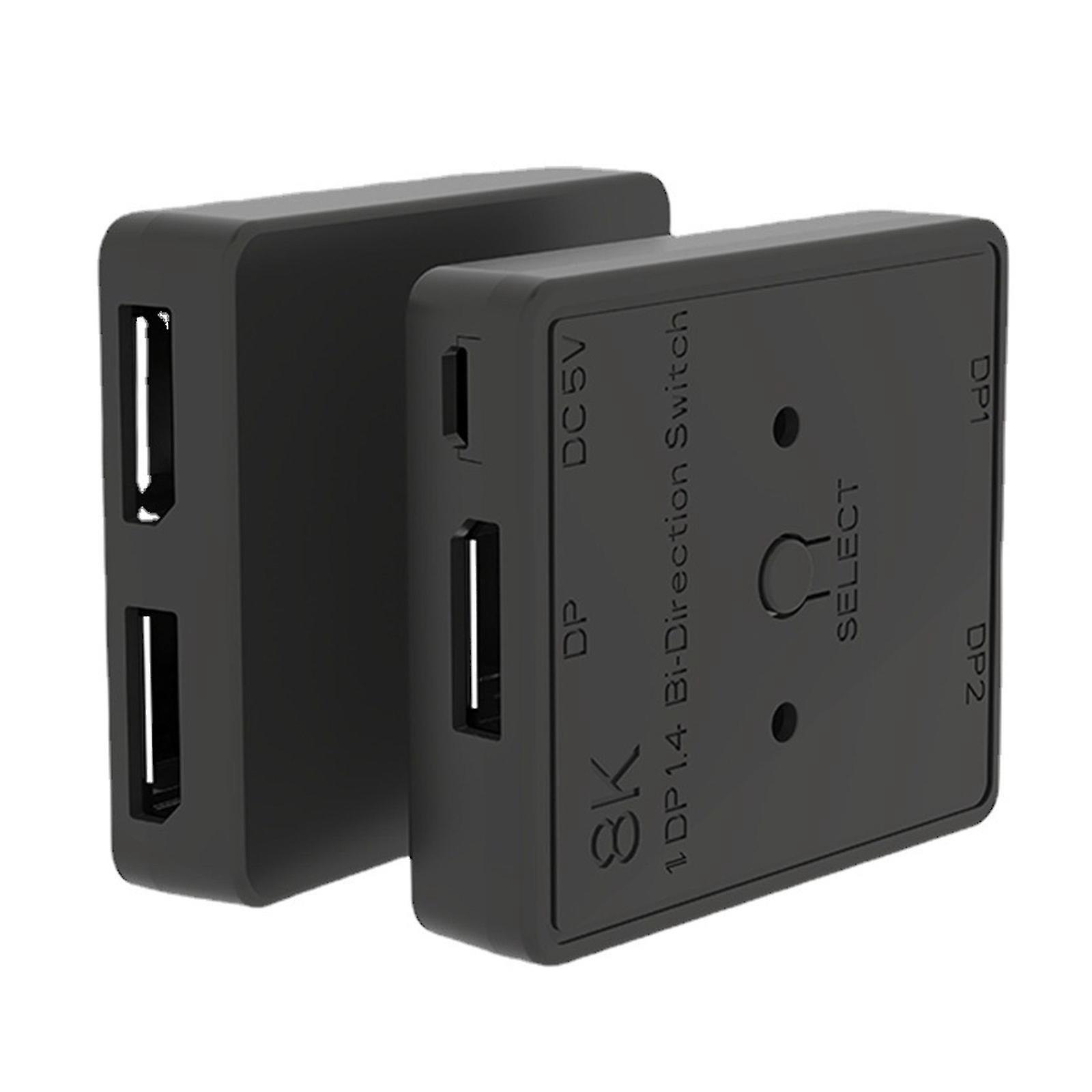 1x2/2x1 Displayport 1.4 Switch 8k 30hz Splitter Bidirektionale Switchbox