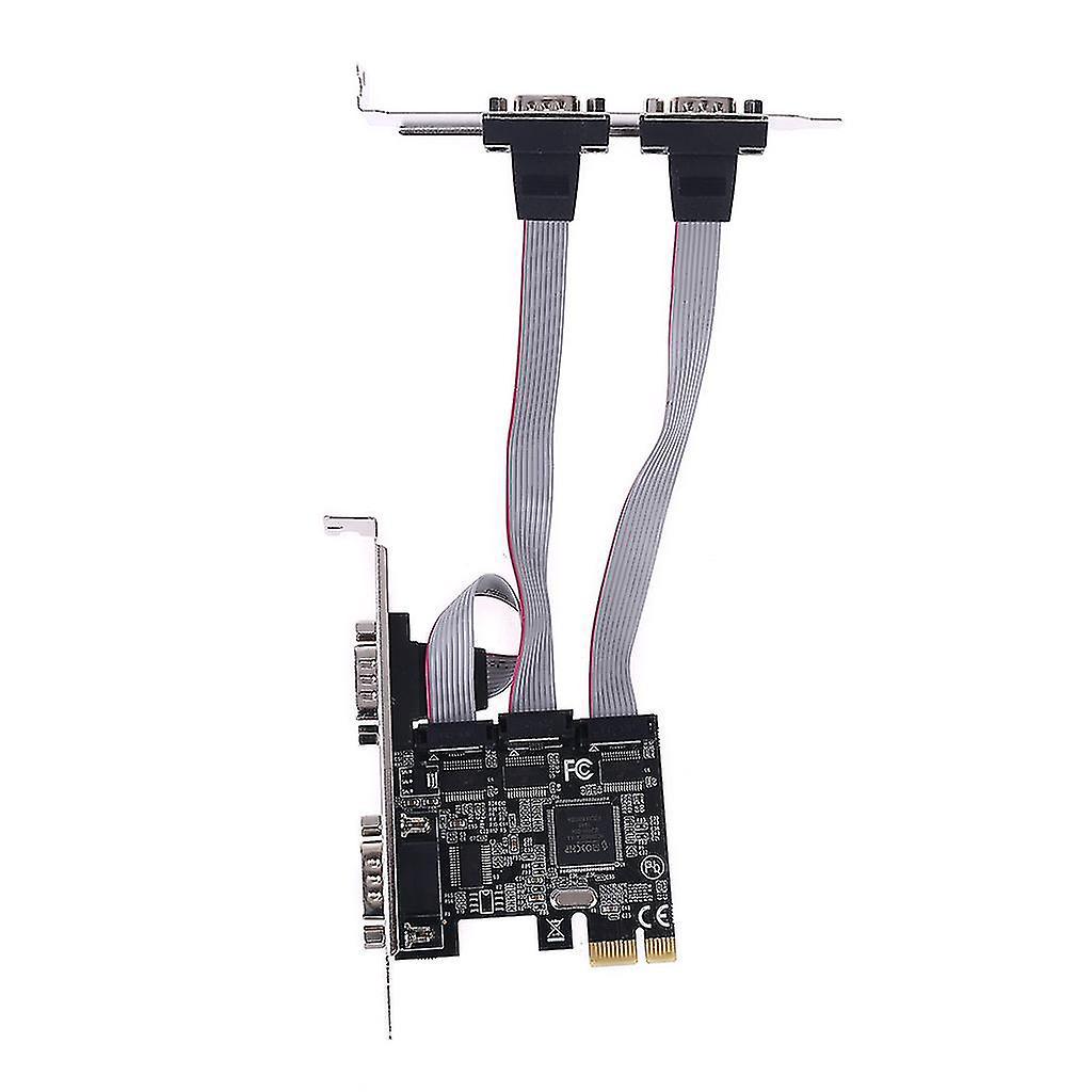 Txb071 Pci Für Express Erweiterungskarte 4 Ports Serielle Riserkarte Multi Rs232 Db9 Com Pcie Erweiterungsadapter