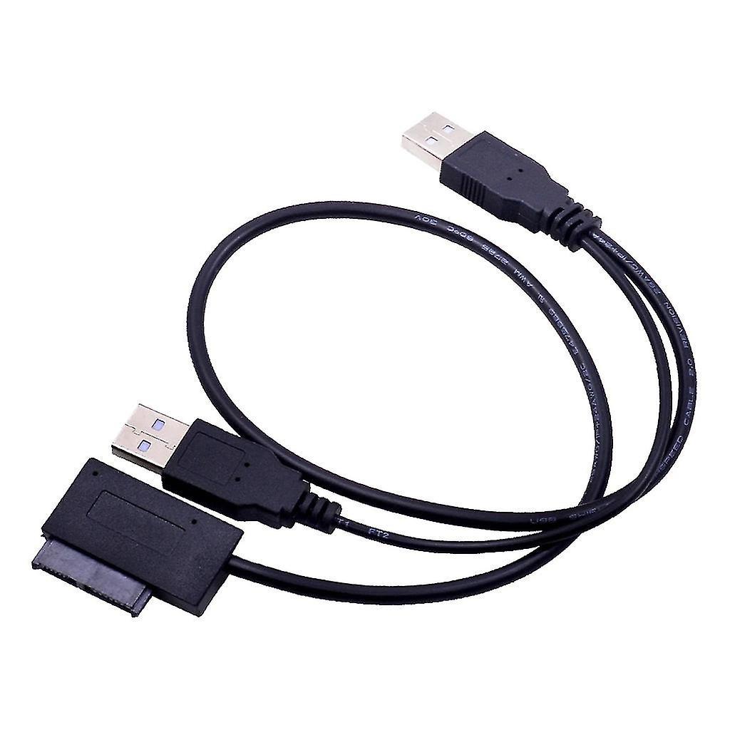 Sata 7+6-pin Auf Usb-kabeladapter, Usb 2.0 Sata-adapter, 13-pin-laptop-konverter