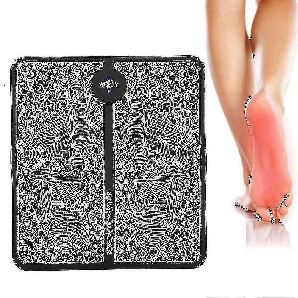 Ems Fußmassagegerät, Elektrische Wiederaufladbare Fußmassagematte Zur Schmerzlinderung, Fußpolster, Fußmuskelstimulator Mit Aufbewahrungstasche