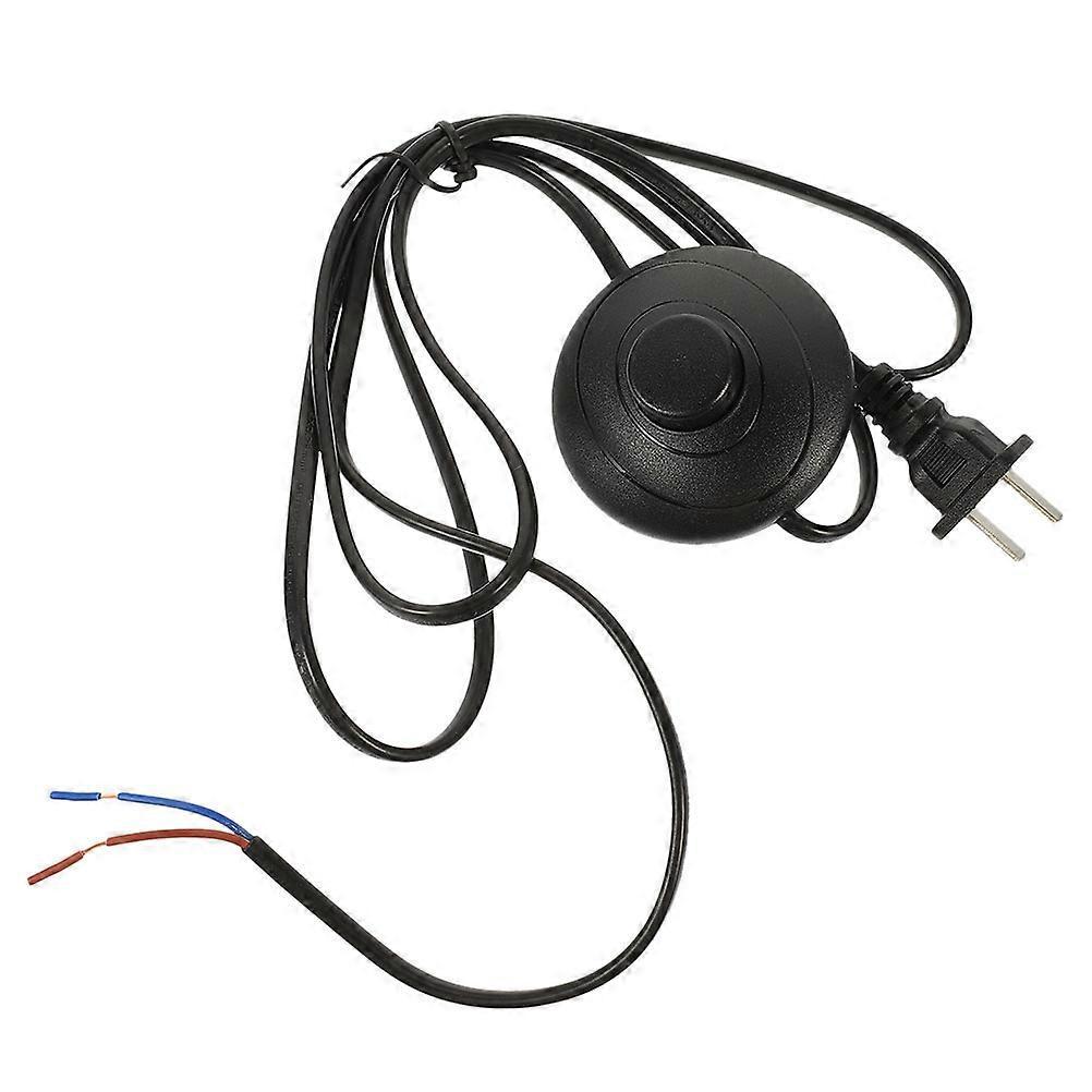Lampen-fußknopf, Weihnachtsbaum-fußpedalknopf, Bodenfußschalter Mit Verlängerungskabel (us-stecker)-6.90x6.90x3.00cm-black