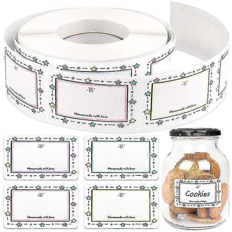1 Rolle/250 Stück Selbstklebende Lebensmitteletiketten Für Marmeladengläser (5 X 3 Cm)-a