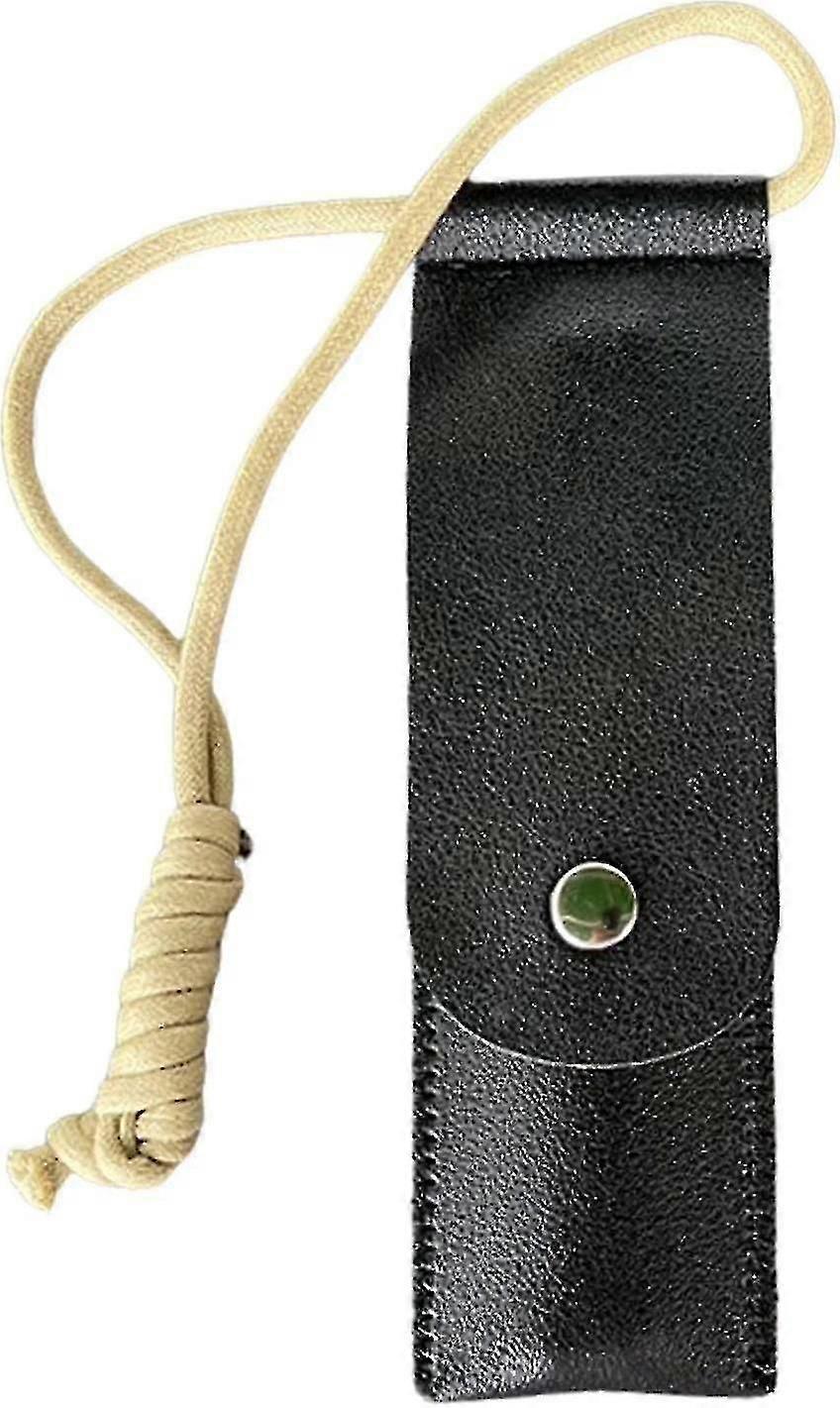 Jinxiu Camping-essstäbchen-etui, Tragbares, Faltbares Lederetui Für Essstäbchen – Aufbewahrungsbox Für Reisegeschirr, Ideal Für Picknicks, Camping Und Wandern.