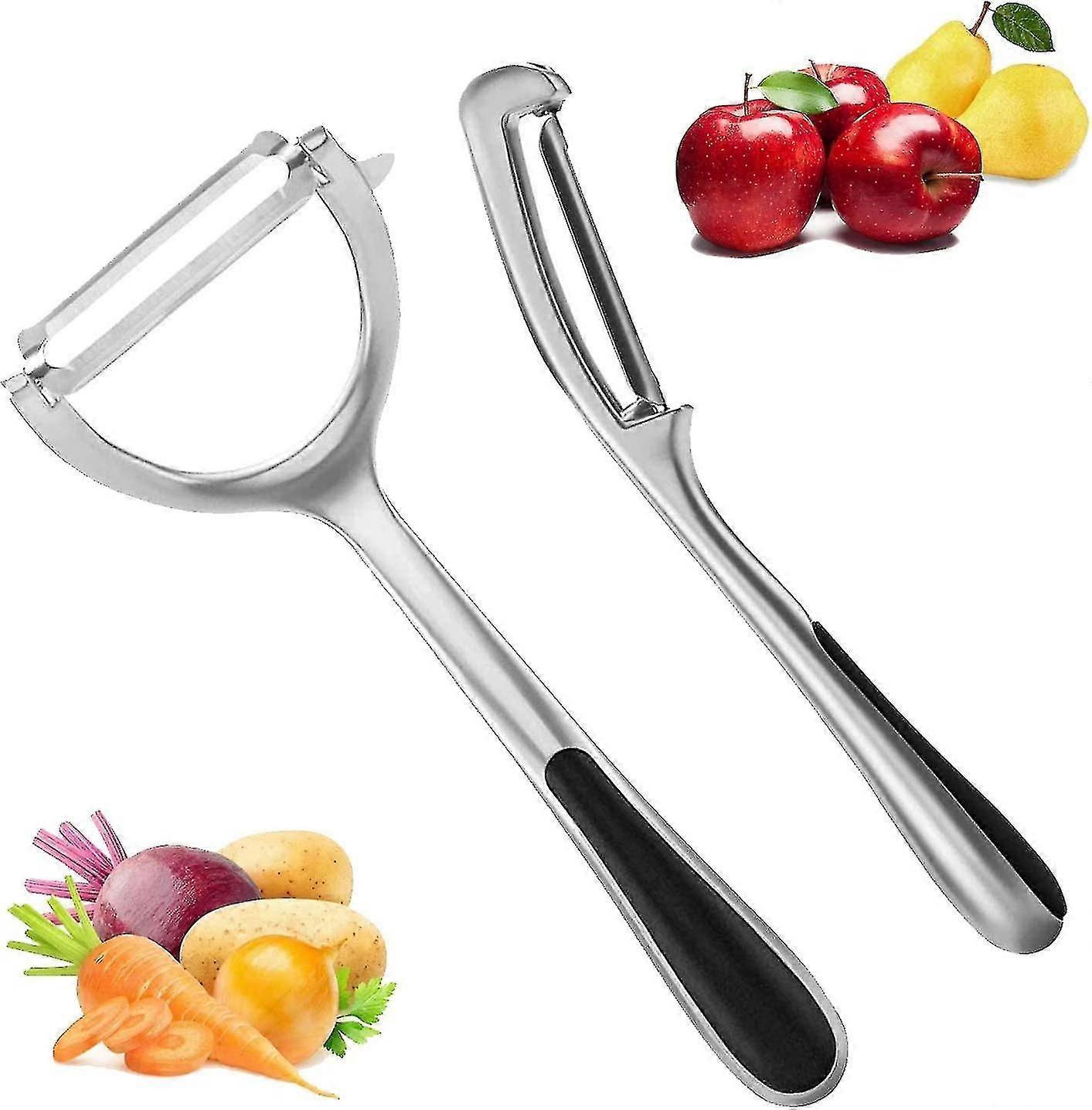 Gemüseschäler Für Kartoffeln, Karotten Und Obst – Hochwertiger, Drehbarer Edelstahl-schäler In Y-form Mit Ergonomischem, Rutschfestem Griff