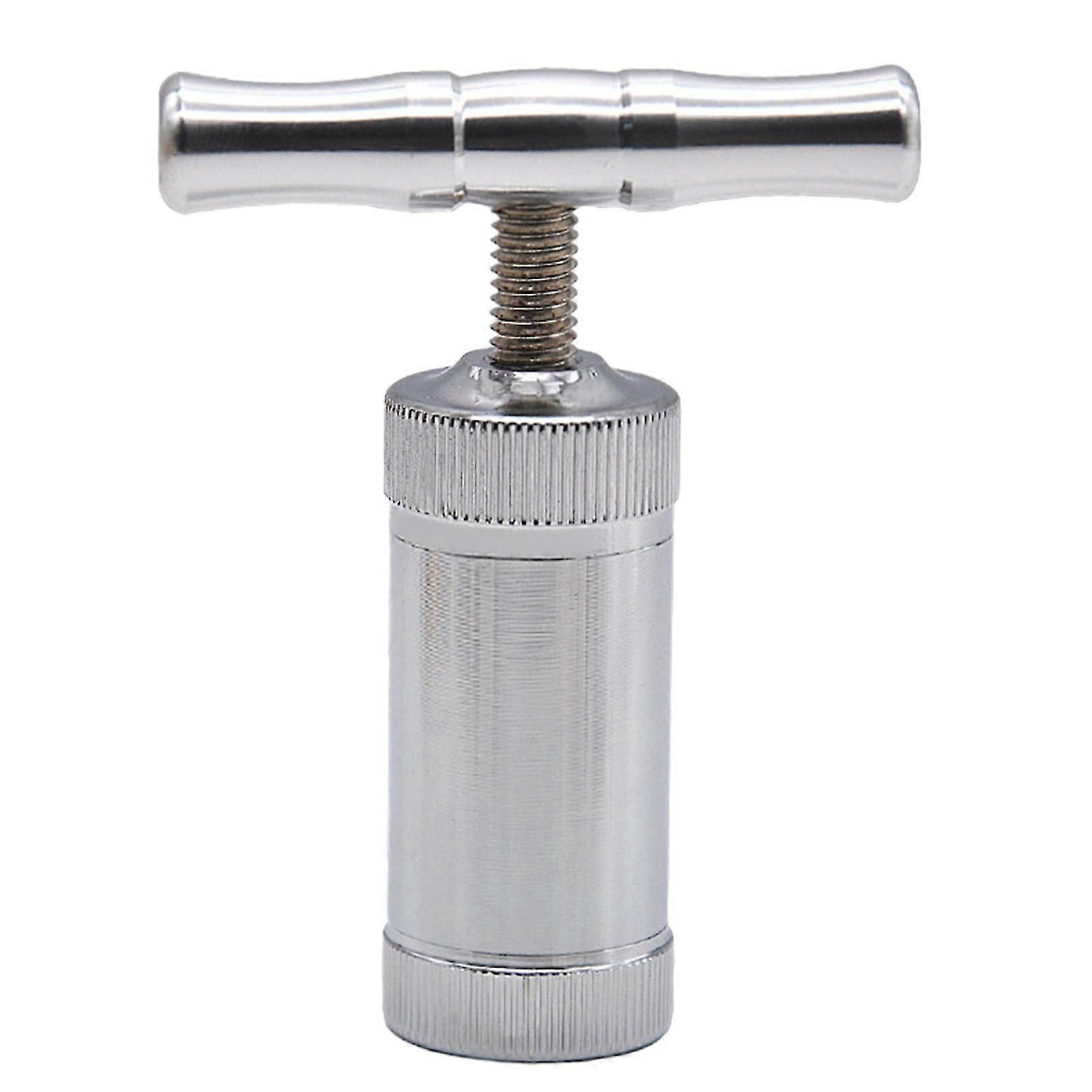 Ingwerpresse Mit Ergonomischem Griff, Abnehmbar, Hochfest, Auslaufsicher, Leicht Zu Bedienen, Vielseitig Einsetzbar, Aus Zinklegierung, T-förmiger Knoblauchzerkleinerer, Werkzeugstange Inklusive