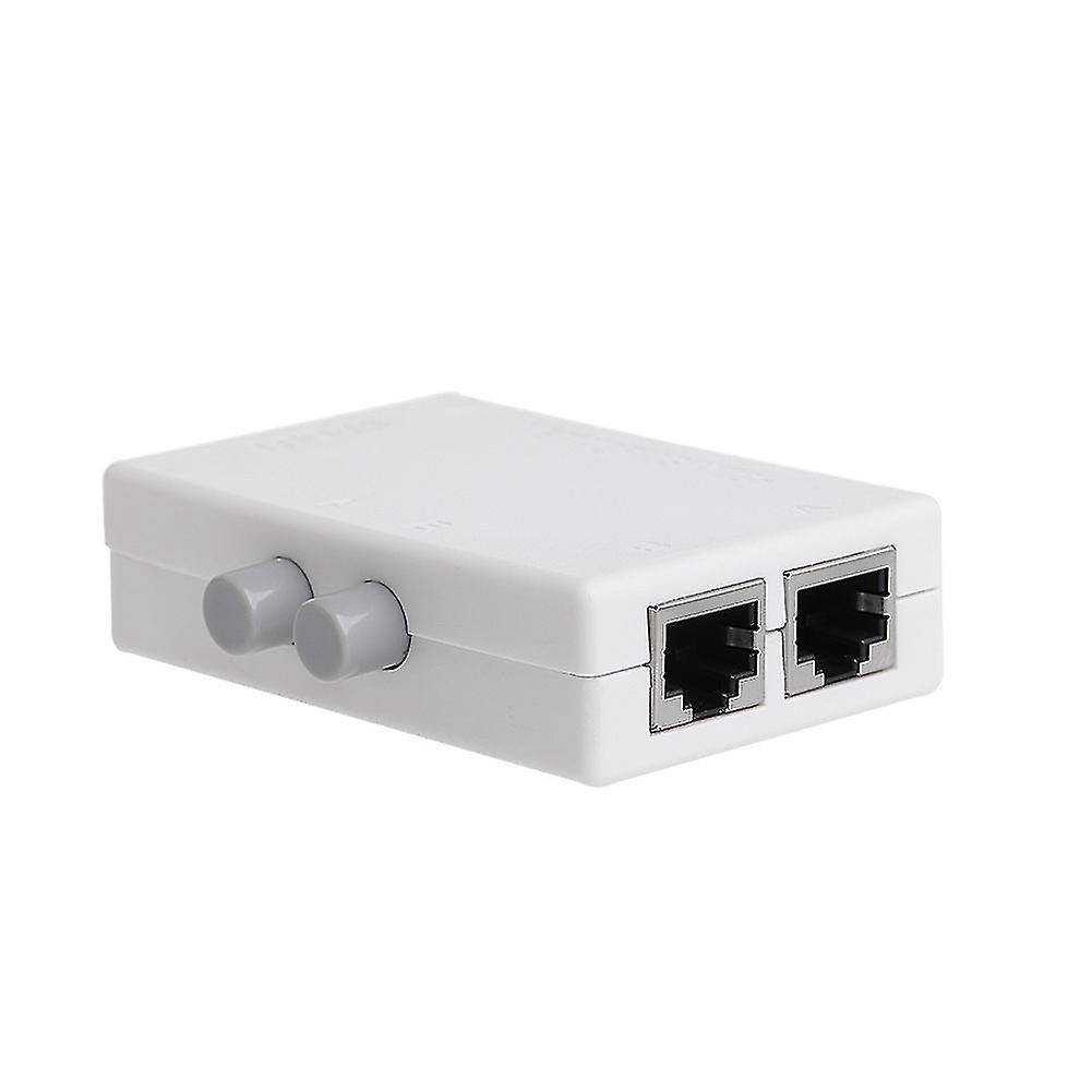 2-port Rj45 Netzwerkmodem, Manueller Verteiler, Splitter, Auswahlbox, Einfache Bedienung