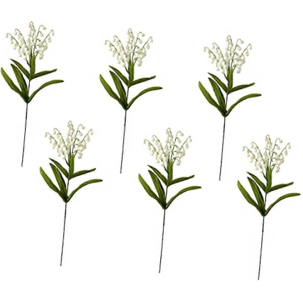 6-teiliges Set Stielornamente, Glockenblumen, Lange Seidenpflanzen, Arrangement, Strauß, Frühlingsblumen, Dekoration, Fotografie, Dekor, Orchideenzweige, Garten, Brautblumen