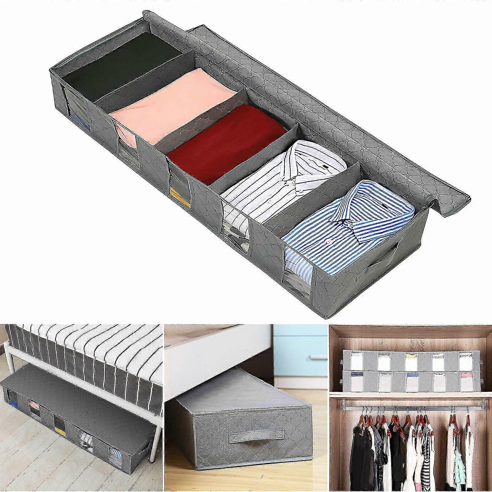 Aufbewahrungstasche Für Unter Das Bett, Kleiderbox, Organizer Für Unter Das Bett-grey
