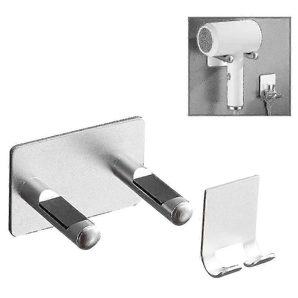 Platzsparende Haartrocknerhalterung Aus Aluminium, Auch Für Die Toilette Geeignet