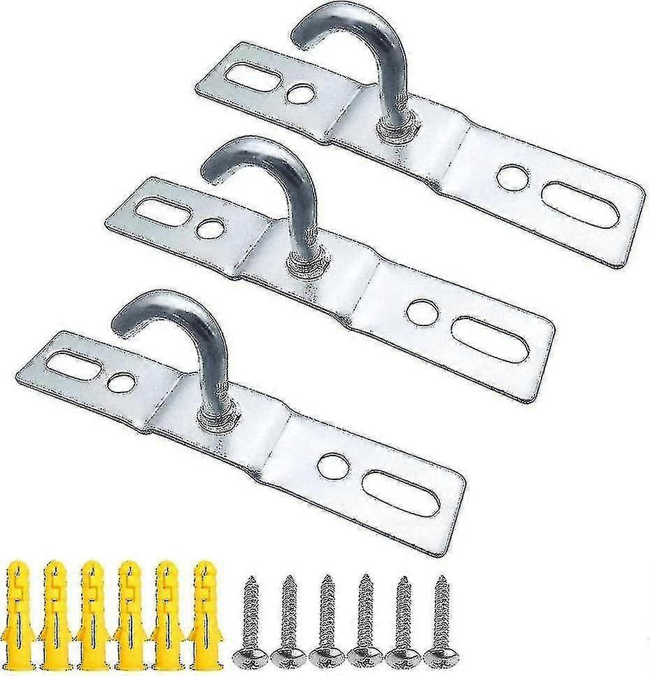 6 Stück Deckenhaken 95 Mm Deckenleuchten-sockelplatte Deckenleuchterhaken Schraubmontage Schwerlast Verzinktes Eisen Für Europäische Lampen Deckenventilatoren