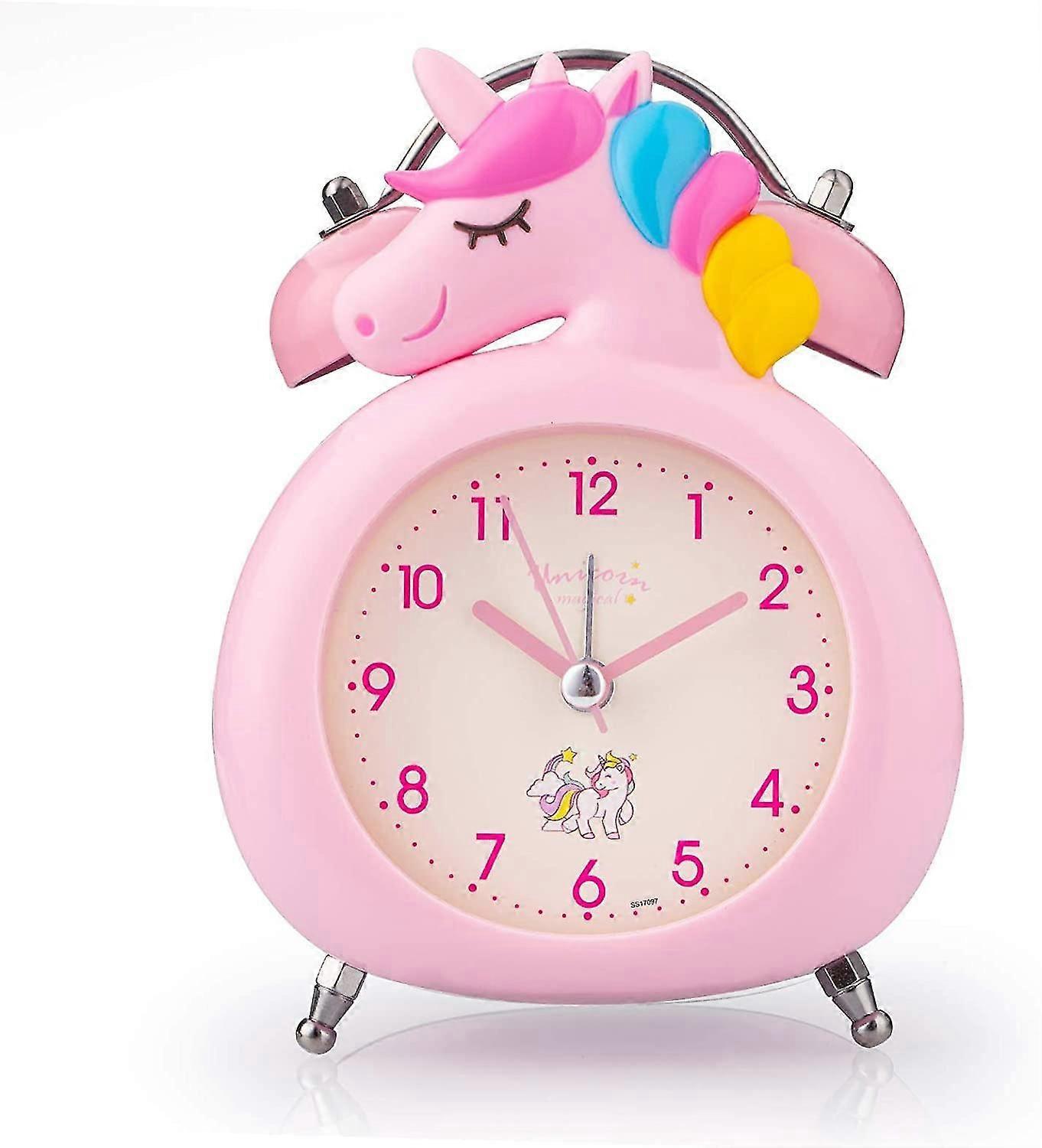 Wecker Für Kinder, Geräuschloser Wecker Mit Nachtlicht Und Lautem Alarm