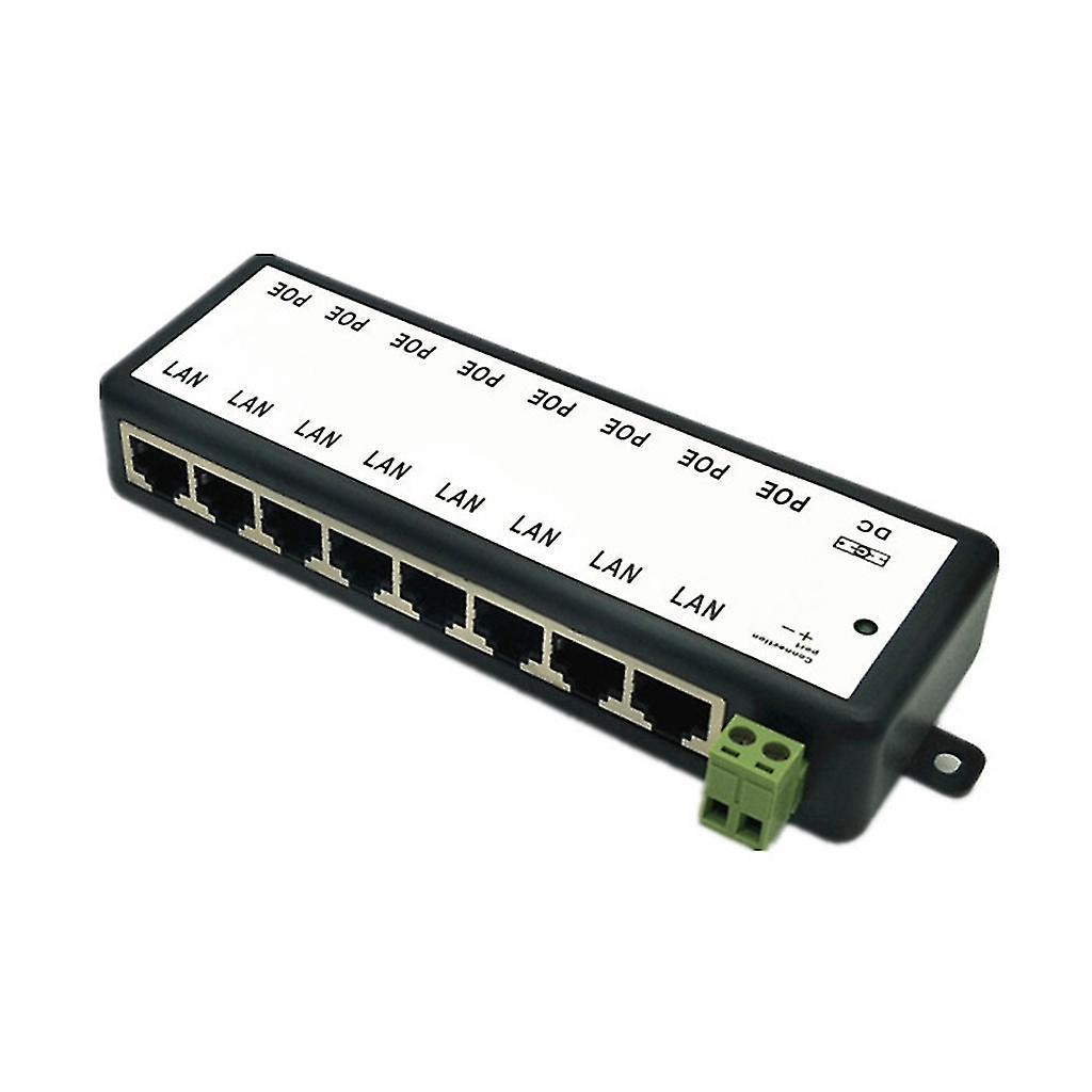 Poe-splitter Dc12-48v Mit 8 Lan-ports Für Cctv-netzwerkkameras (power Over Ethernet)